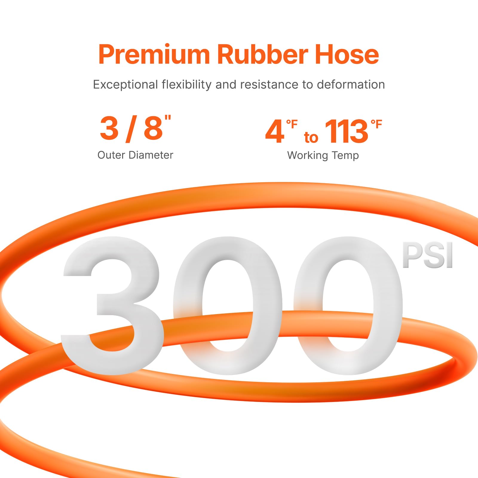 VEVOR Retractable Air Hose Reel - 3/8