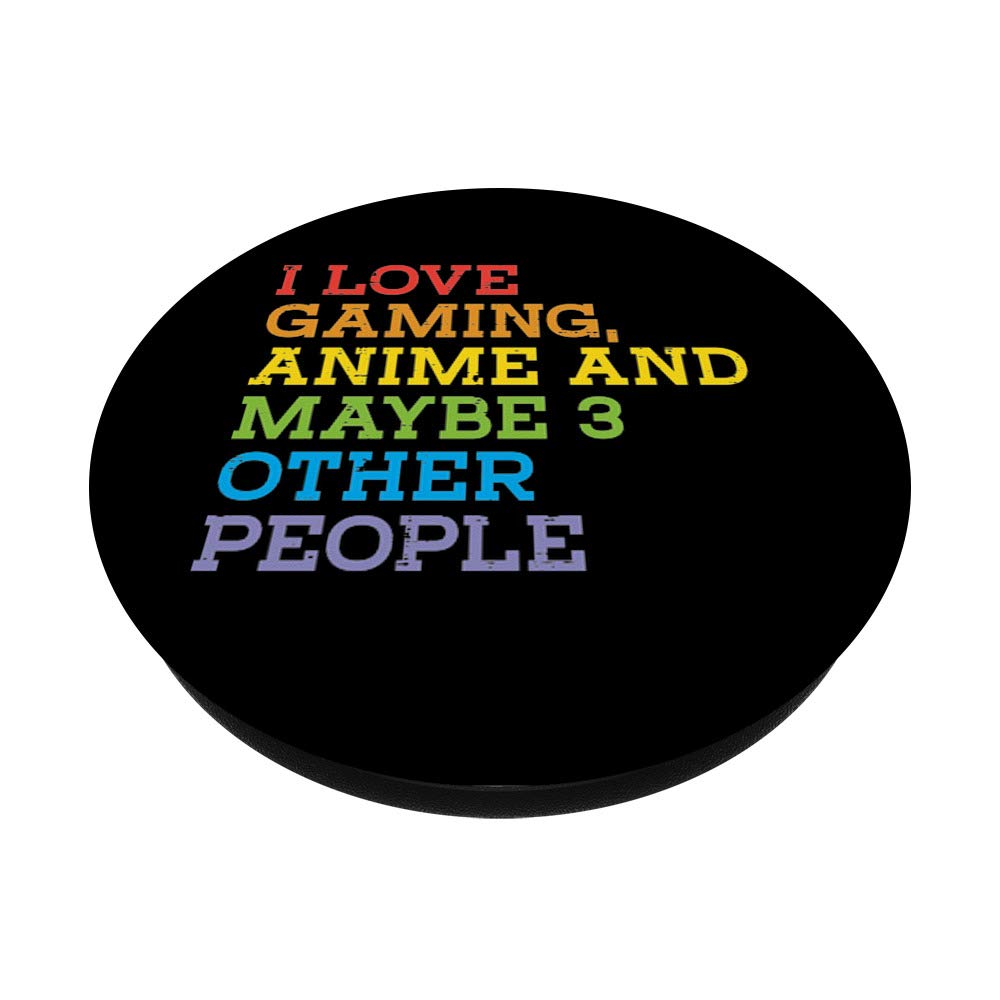 Funny Anime Gaming PopSockets - Swappable PopGrip for Otaku Gamers & Anime Lovers - Perfect for Phones, Tablets & Gaming Controllers - Great Gift for Boys & Girls