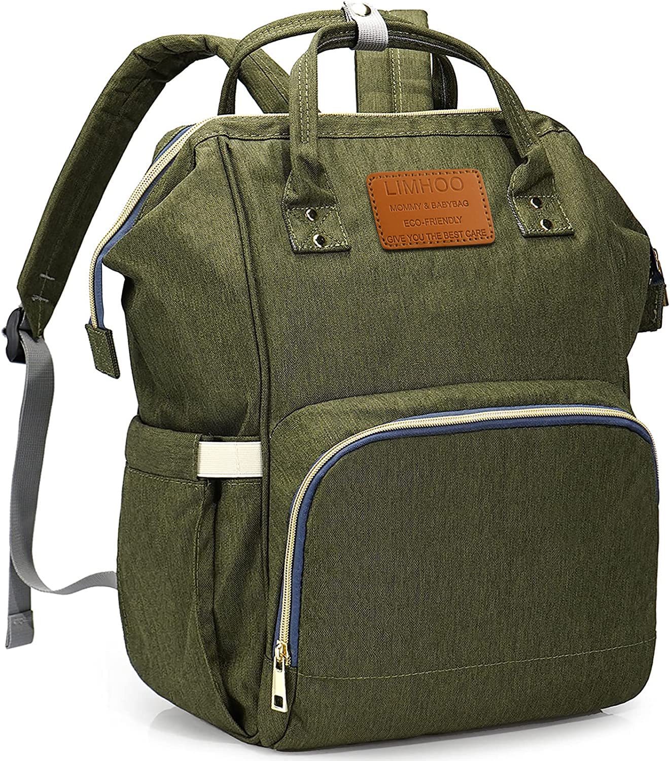 **Limhoo Waterproof Camo Diaper Backpack for Men & Dads – Large Canvas Baby Care Bag for Travel, Outings & Daily Use**