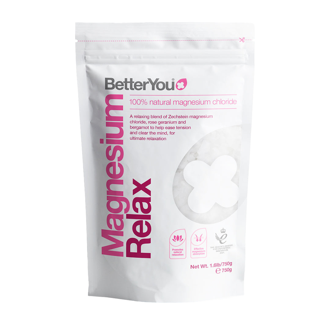 BetterYou Magnesium Flakes 750g - Relaxing Bath Soak for Stress Relief & Muscle Recovery | Perfect for Post-Workout, Insomnia & Self-Care