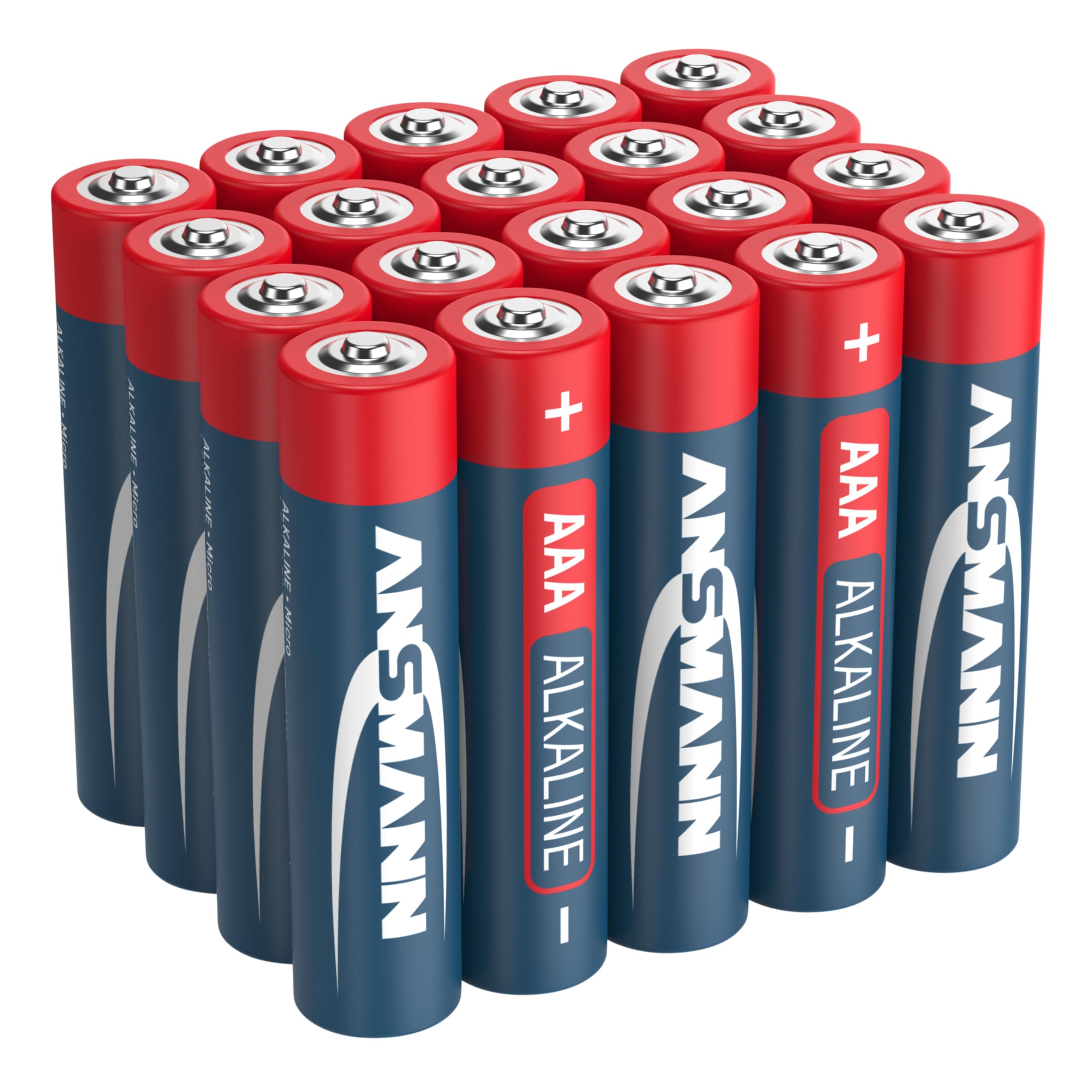 ANSMANN 5015538 AAA Alkaline Batteries (20-Pack) - 1.5V Long-Lasting Disposable Batteries for Cordless Phones, Toys, Cameras, Remotes & Gaming - Ideal for Home, Office & Travel Use