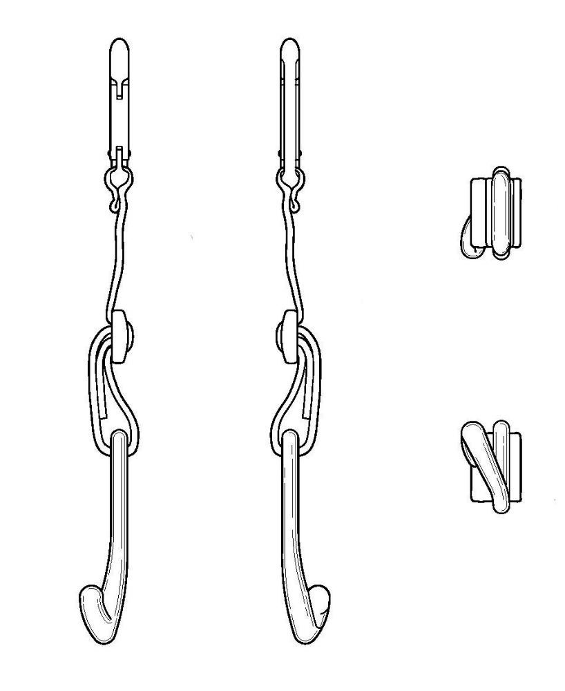 MAXBALLBAGS Patented CJ Fence Hooks - 2 Pack for Baseball Bat Bags, Tennis Equipment, Water Bottles & Camping Gear | Perfect for Sports Fields, Courts & Outdoor Adventures