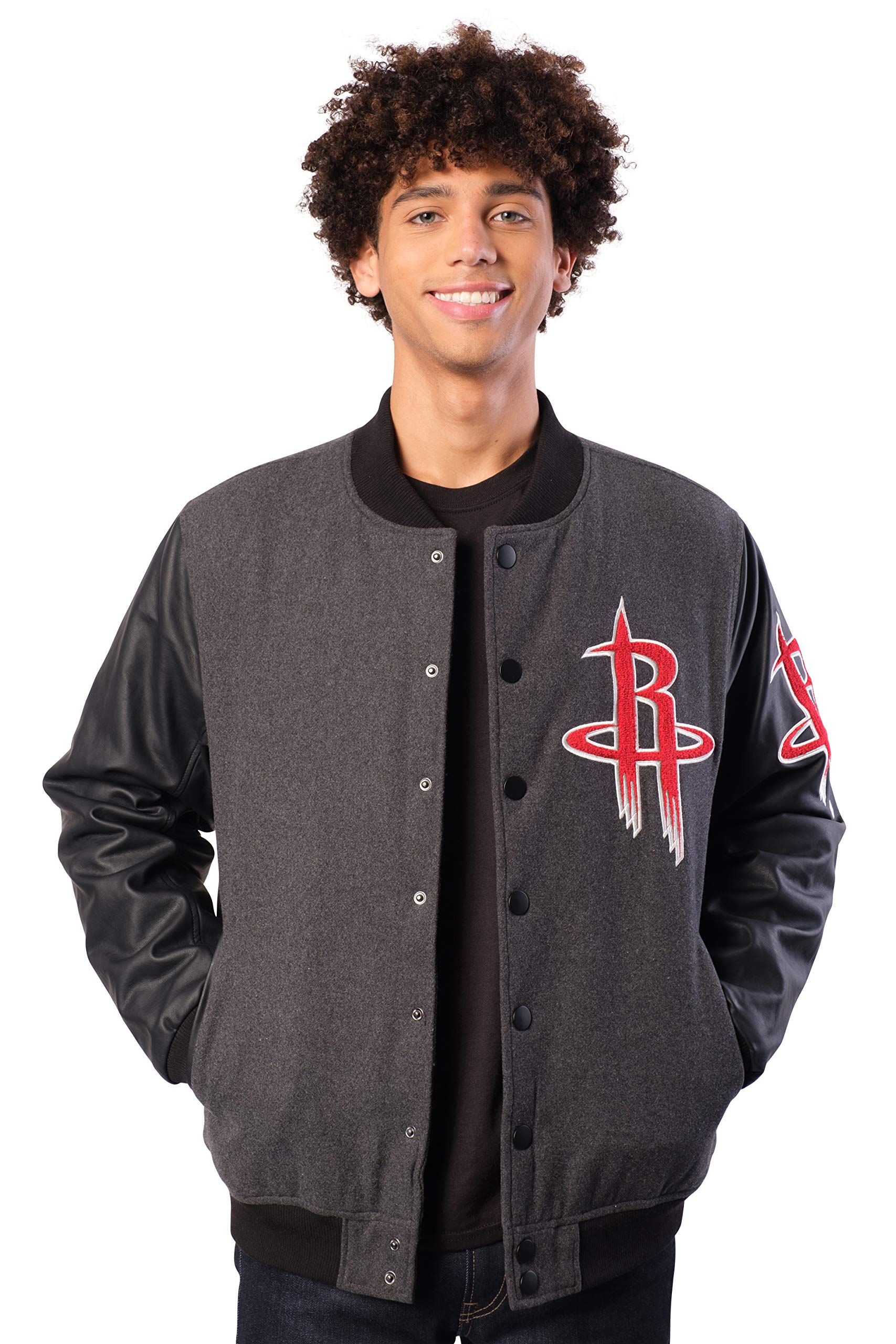 Official NBA Game Time Varsity Jacket for Men & Women - Ultra Comfortable Basketball Jacket for Sports Fans & Streetwear Fashion | Perfect for Game Day, Casual Wear & NBA Events