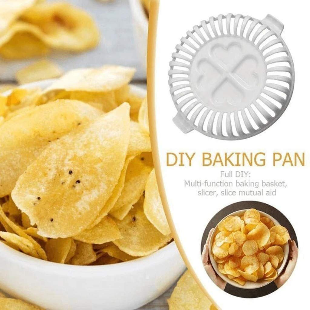 Non-Stick DIY Baking Tray Set for Fruits, Chips & Vegetables - Microwave Safe Potato Pan & Kitchen Bakeware - Perfect for Home Cooking, Meal Prep & Healthy Snacks (One Size)