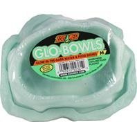 Glo-Bowls Glow In The Dark Pet Food and Water Bowls Set - Non-Skid, Durable for Dogs & Cats - Perfect for Nighttime Feeding, Travel, and Camping