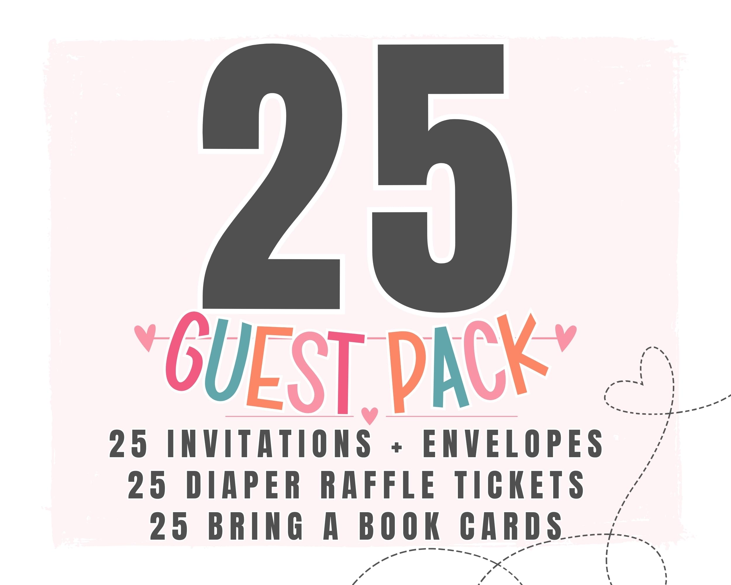 Sports Theme Baby Shower Invitation Bundle - 25 Red & Blue Baseball Party Invites with Envelopes, Diaper Raffle Inserts & Bring a Book Cards for Gender Reveal (Perfect for Boys' Baby Showers, Birthday Parties & Gender Reveal Events)