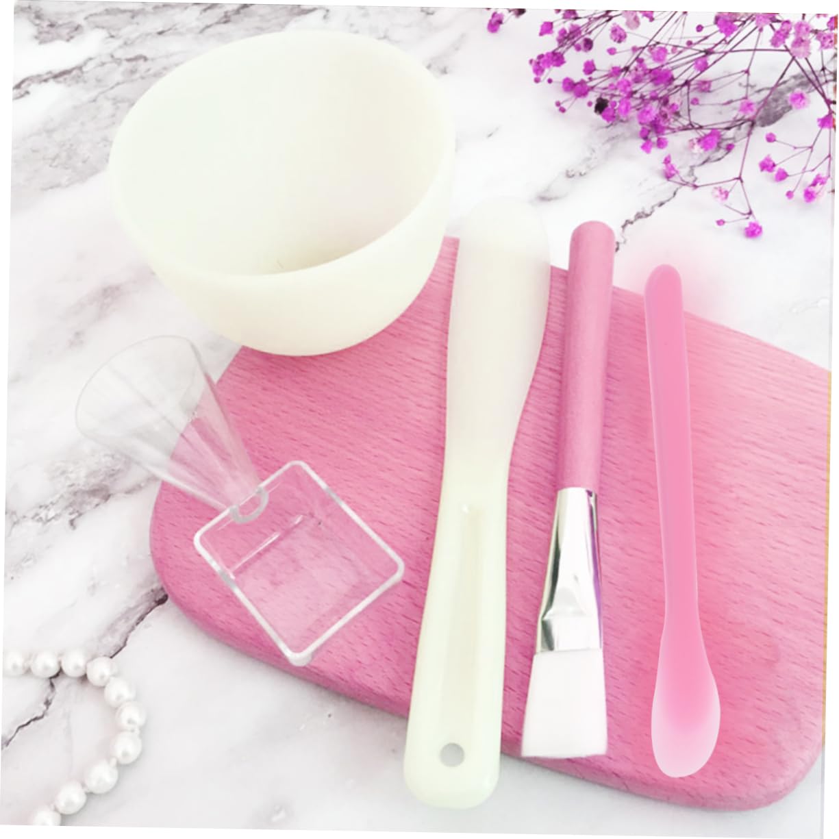 100pcs Pink Cosmetic Spatulas - Reusable Makeup Spatula Tools for Creams, Lotions & Skincare - Perfect for DIY Beauty, Salon & Home Use