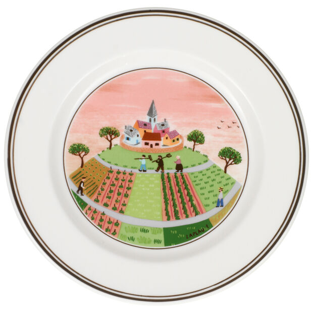 Design Naif Appetizer & Dessert Plates - Hamlet Set of 6 | Elegant Dinnerware for Parties, Weddings & Home Decor