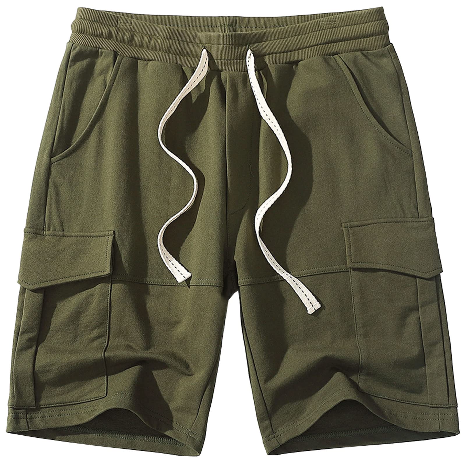 HOW'ON Women's Cargo Shorts - Casual Comfort Bermuda Shorts with Multiple Pockets | Perfect for Hiking, Travel & Outdoor Activities