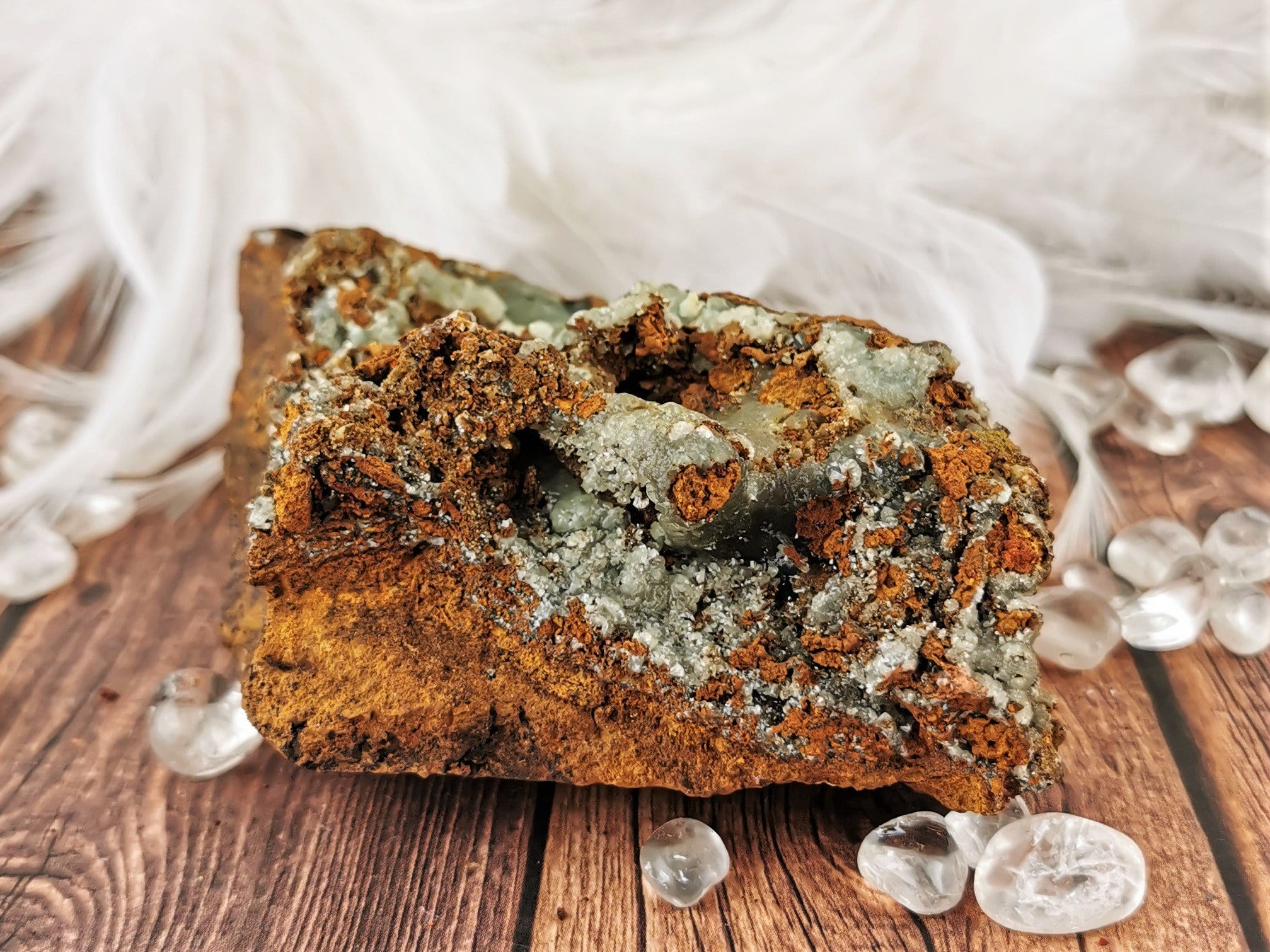 Natural Adamite Mineral Specimen - 13cm Raw Crystal for Collectors, Healing & Home Decor | Geology Enthusiasts Gift, Meditation & Energy Work