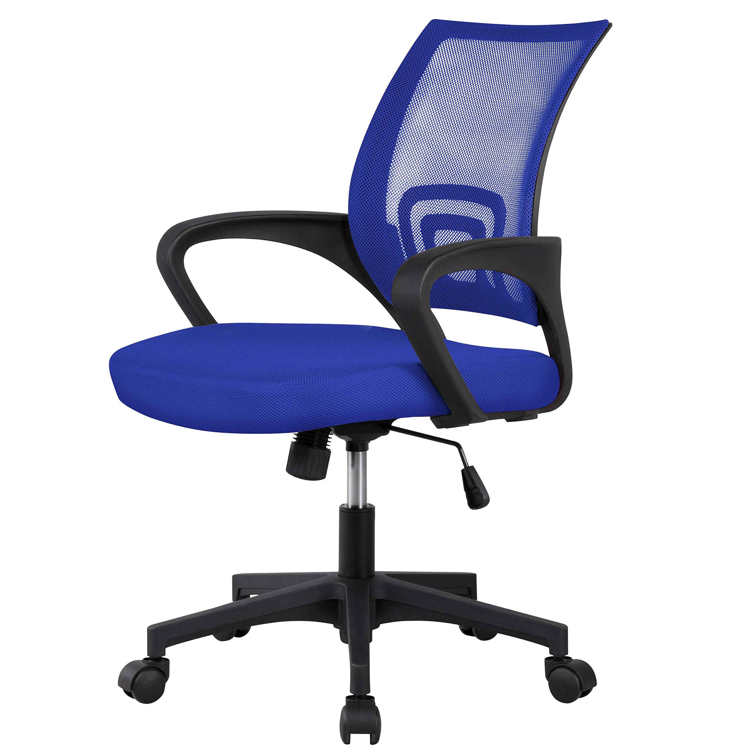 Yaheetech Ergonomic Gaming Chair - Blue Computer Desk Chair with Lumbar Support & 360° Swivel Wheels for Back Pain Relief | Perfect for Home Office, Gaming Setup & Workstation
