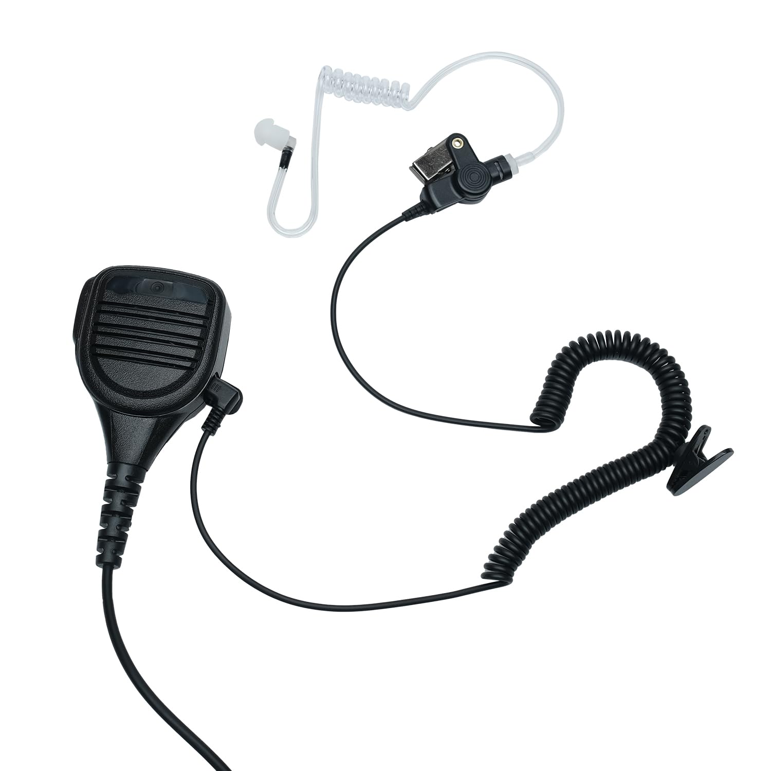 BVMAG 3.5mm Surveillance Earpiece - 5 Pack Clear Audio Headset for Law Enforcement Walkie Talkies & Two-Way Radios | Discreet Communication for Security Guards, Police Officers & Event Staff