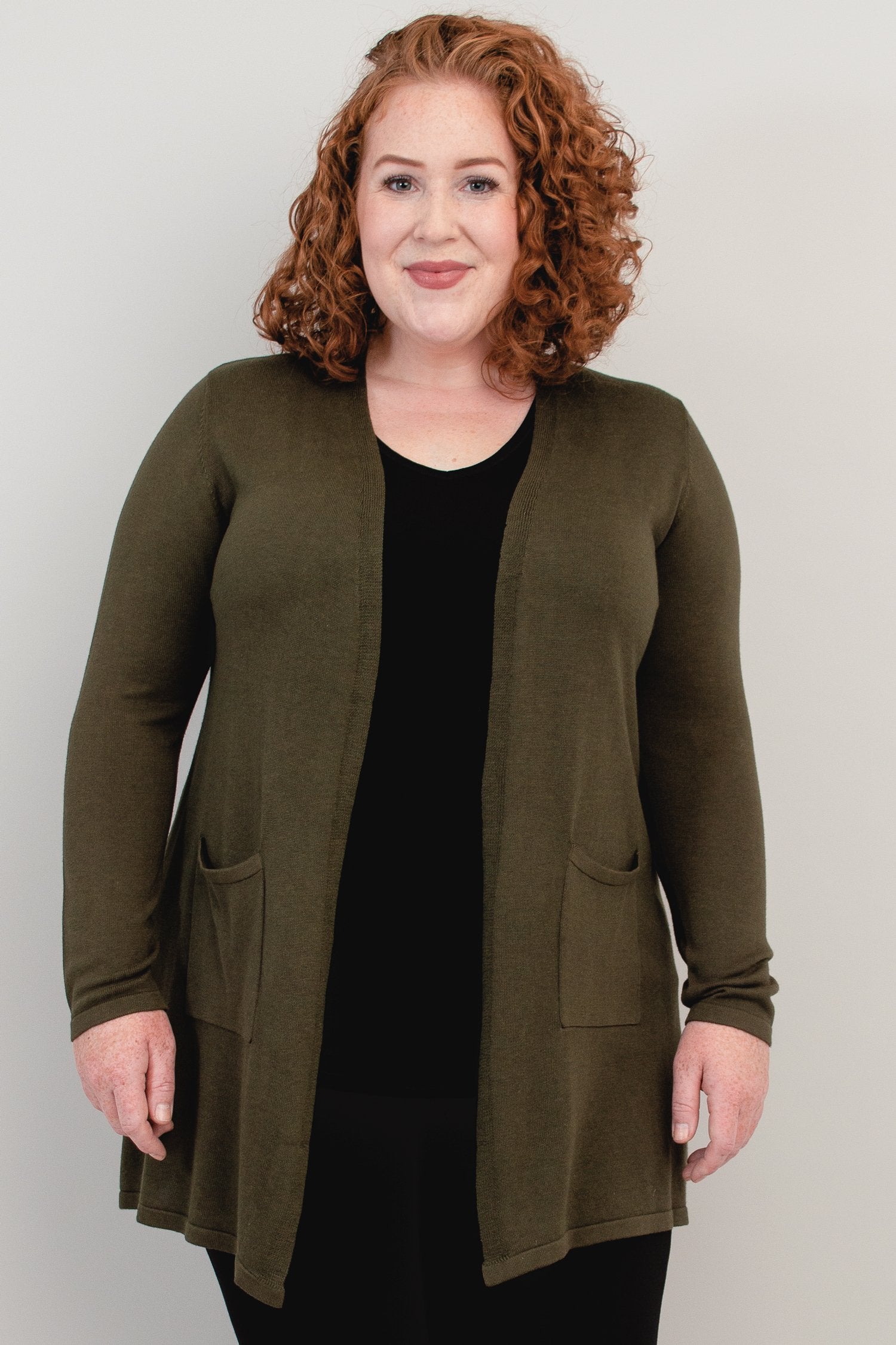 Justine Sweater Women's Casual Knit Top - Soft Bamboo Cotton Blend, Khaki Color for Fall & Winter - Perfect for Office, Dates & Cozy Evenings