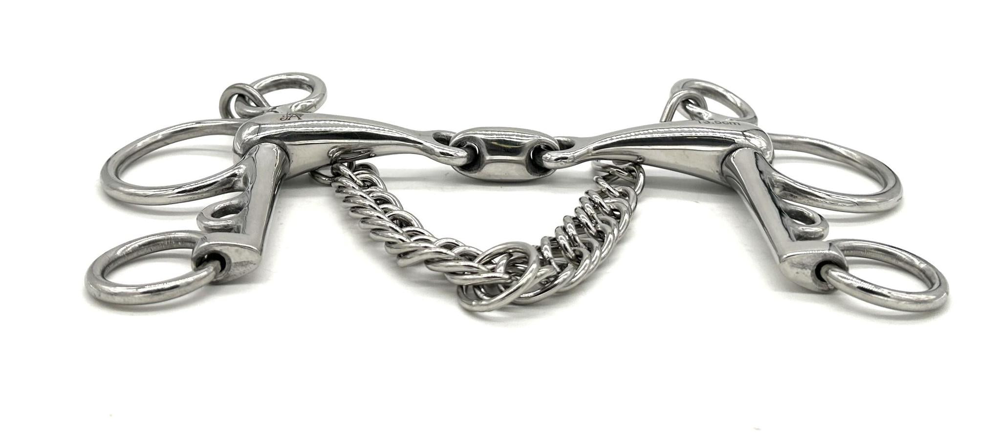 Jake Adams Elliptical Locking Pelham Bit - English Horse Riding Bit for Dressage & Jumping - Perfect for Training & Show Competitions