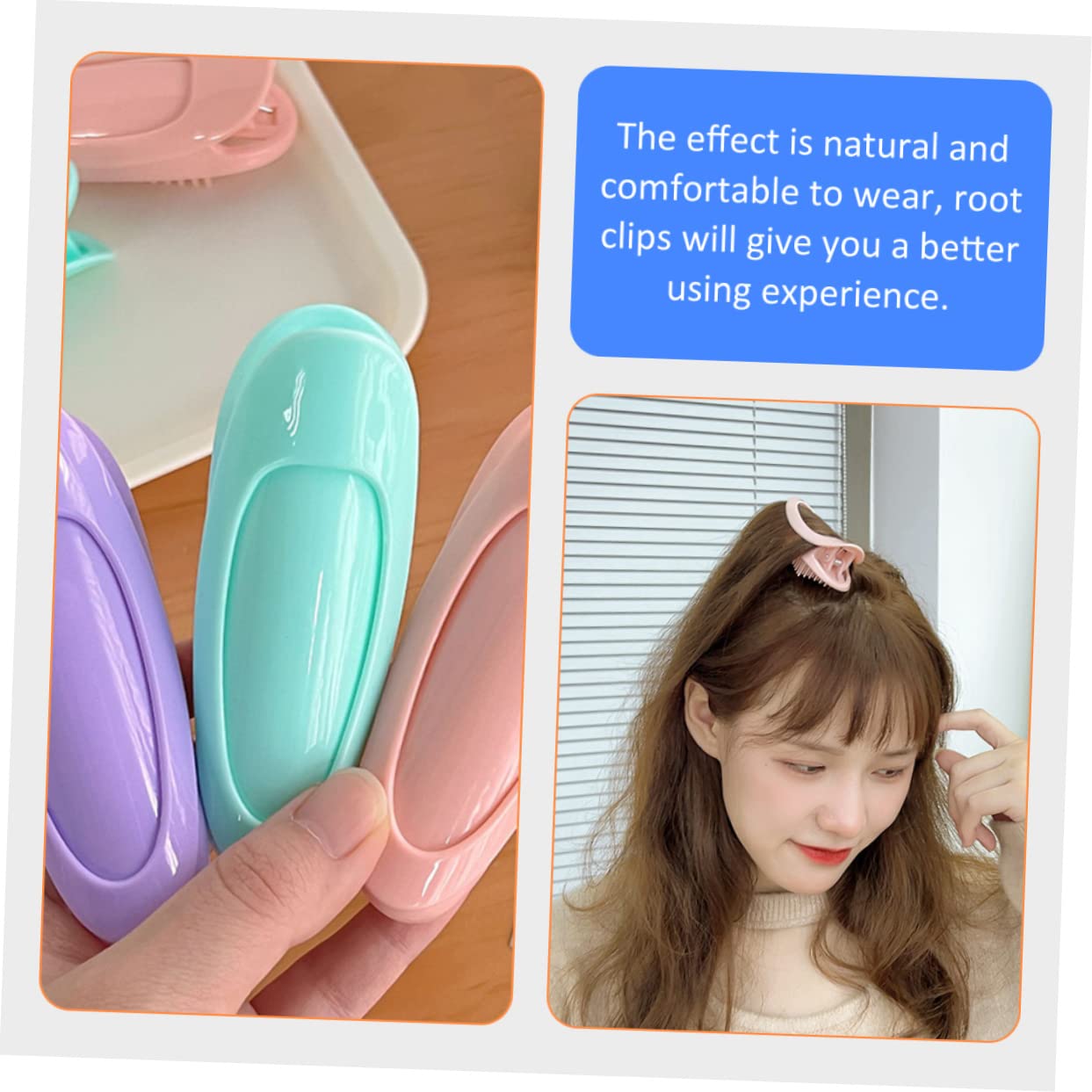 STOBOK 2 Sets Hair Rollers for Short Hair - Bang Rollers & Hair Clips for Volume (6pcs x 2) - Perfect for Styling, Curling & Adding Volume to Short Hair & Bangs at Home or Salon