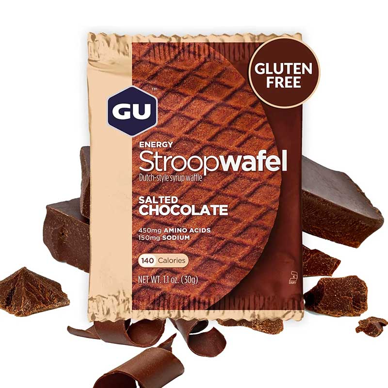 GU Energy Stroopwafel - 16 Pack Box of Dutch Waffle Snacks for Cycling, Running & Hiking | High Energy Sports Nutrition for Athletes