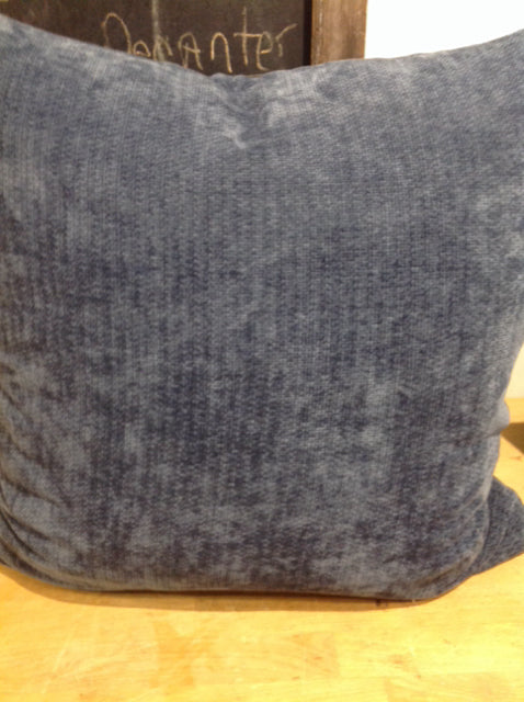 20 Inch Blue Woven Pillow - Soft & Comfortable Cushion for Sofa, Bed, or Living Room Decor