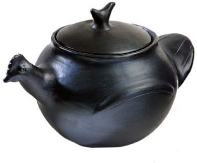 Chamba Black Clay 7 Qt Hen Pot – Handcrafted Mexican-Style Cooking Pot for Soups, Stews & Dips – Oven & Stovetop Safe Serving Dish – Perfect Gift for Men & Women – Ideal for Family Dinners, Holiday Meals & Rustic Entertaining