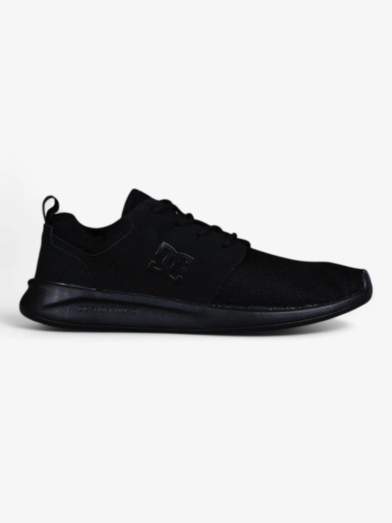 DC Midway Sn Black Skate Shoes for Men - Comfortable & Durable Sneakers for Skateboarding, Streetwear & Casual Wear