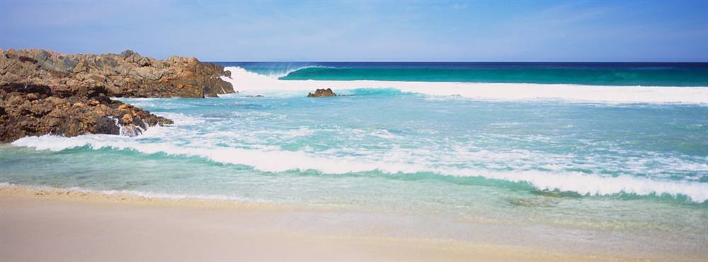 Peel & Stick Wall Mural - Australian Beach Waves Design (60x22.25 inches) | Self-Adhesive Wallpaper for Living Room, Bedroom & Office Decor