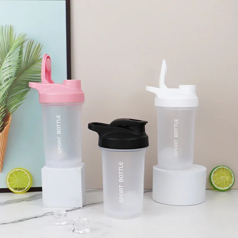 300ml Portable Leak Proof Protein Shaker Bottle - Gym & Outdoor Fitness Water Bottle with Measuring Scale for Protein Powder & Supplements | Perfect for Workouts, Running & Sports Nutrition