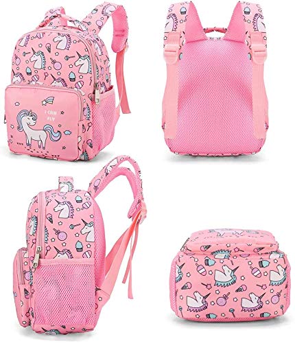 **Unicorn Backpack for Girls - Cute Lightweight Toddler School Bag with Adjustable Chest Strap | Perfect for Preschool, Daycare & Travel**