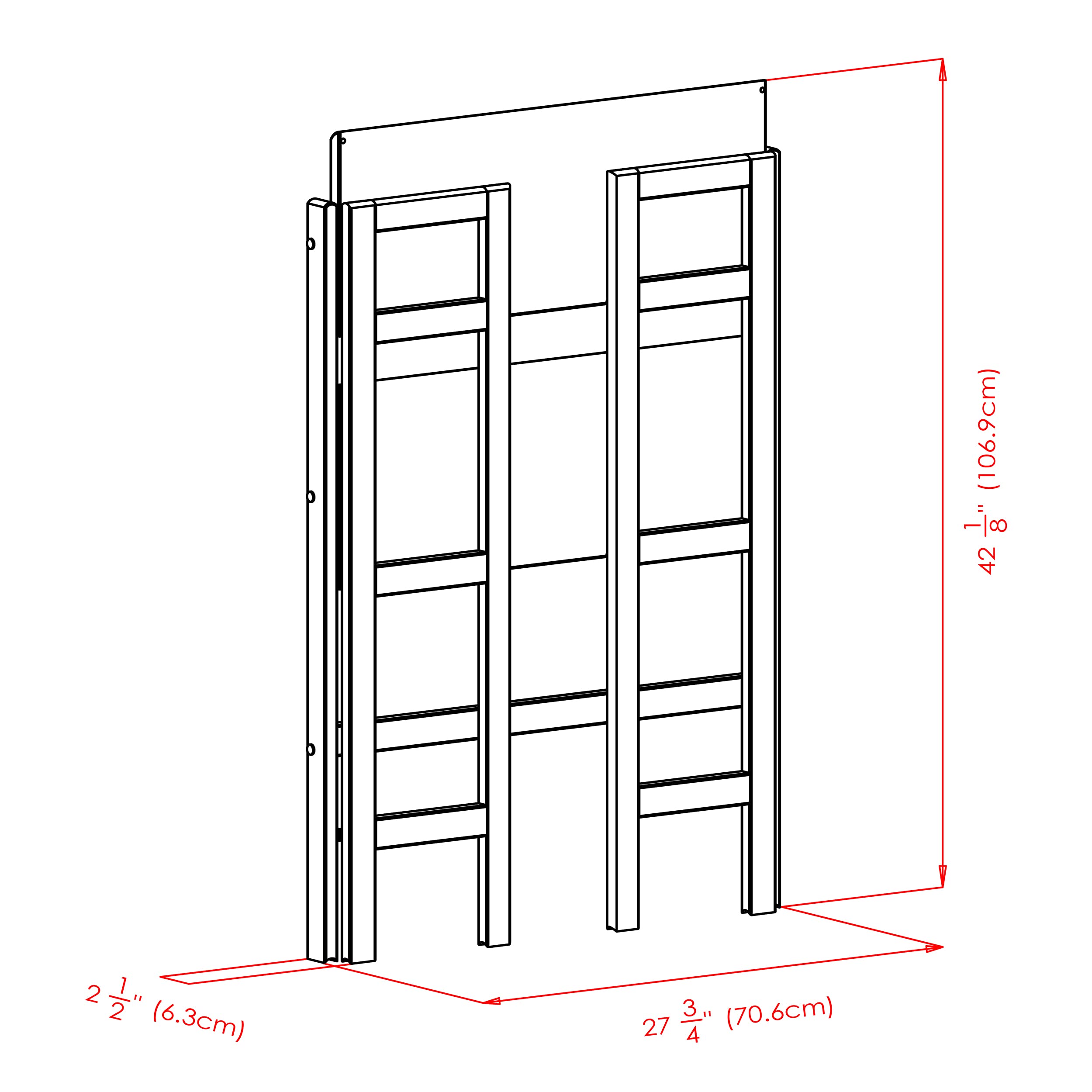 Winsome Wood Terry 3-Tier Walnut Shelving Unit - Stylish Storage for Living Room, Bedroom, or Office Organization