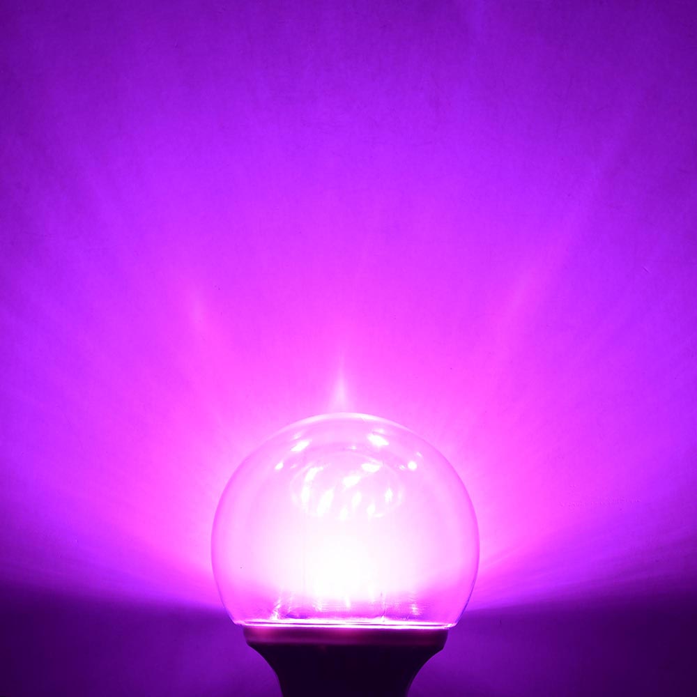 TheLAShop 6 Pack E27 3W Purple LED Light Bulbs - Perfect for Halloween Decor, Party Lighting, and Mood Ambiance