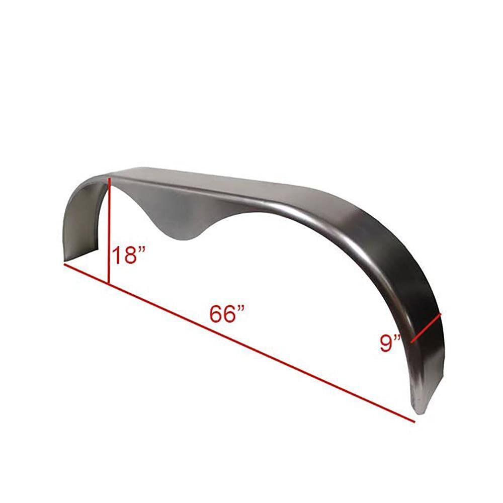 Heavy Duty Tandem Trailer Fenders - Teardrop Design for 14-16 Inch Wheels | One-Piece Construction | Perfect for Boat Trailers, Utility Trailers & RV Applications