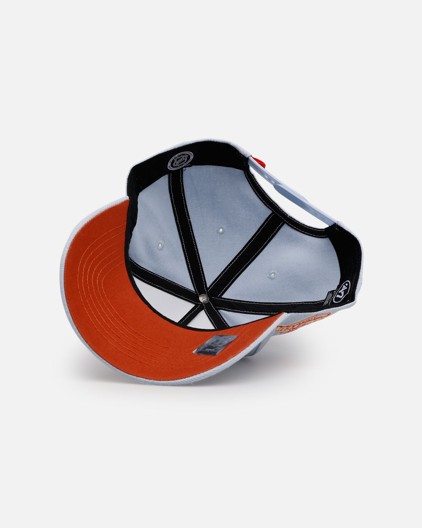 47 Brand Anaheim Ducks 'Overstitch' 47 Offside Snapback Hat - Light Blue Adjustable Baseball Cap for Men & Women - Perfect for Hockey Games, Sports Events & Casual Wear