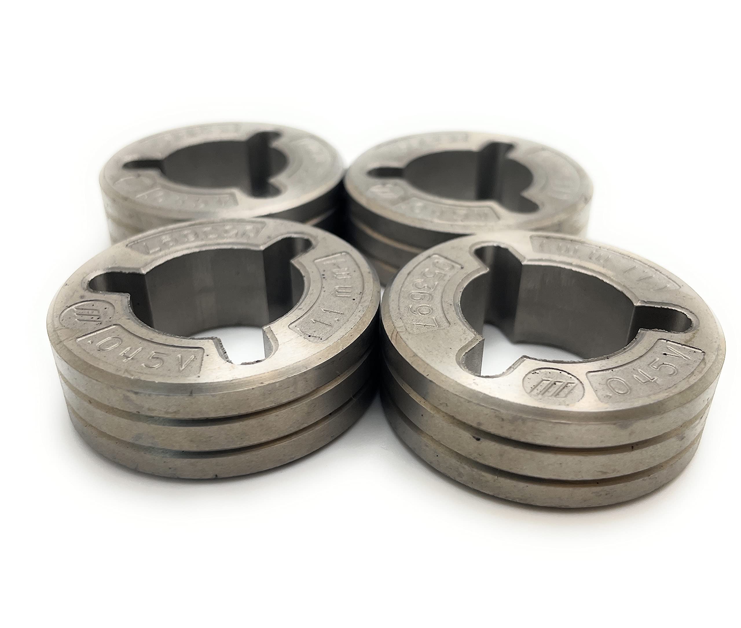 Miller Electric 4-Piece MIG V-Groove Drive Roll Kit #46782 – Compatible with Miller MIG Welders for Smooth Wire Feeding – Ideal for Automotive, Fabrication & DIY Welding Projects