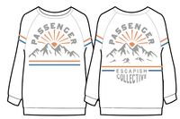 Wander Long Sleeve T-Shirt for Men & Women | Comfortable Cotton Crewneck Shirt in White | Perfect for Travel, Hiking & Casual Wear