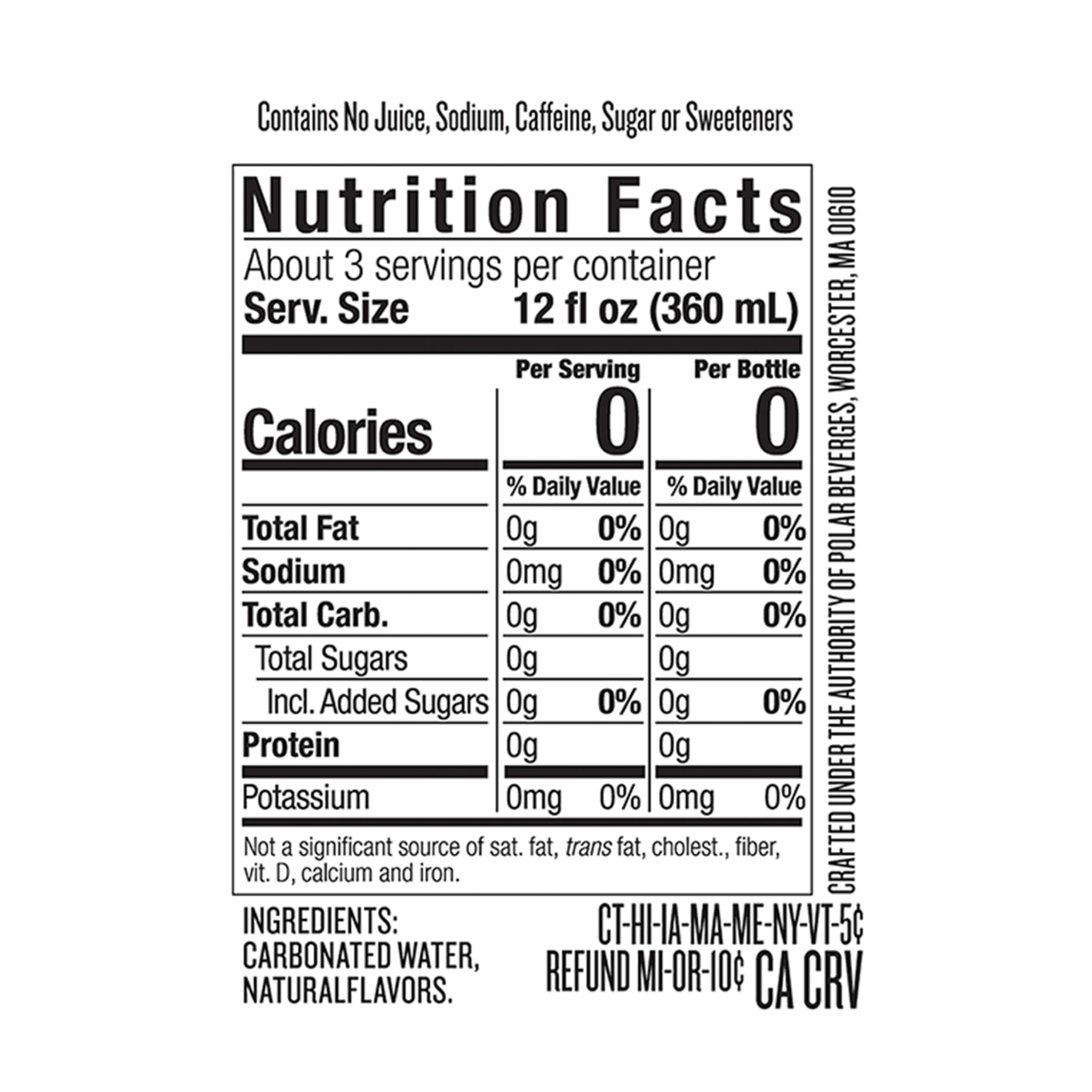 Refreshing Polar Mandarin Seltzer Water - 12 Pack (33.8 Fl Oz Each) | Naturally Flavored Sparkling Water for Hydration, Mixers & Healthy Lifestyle