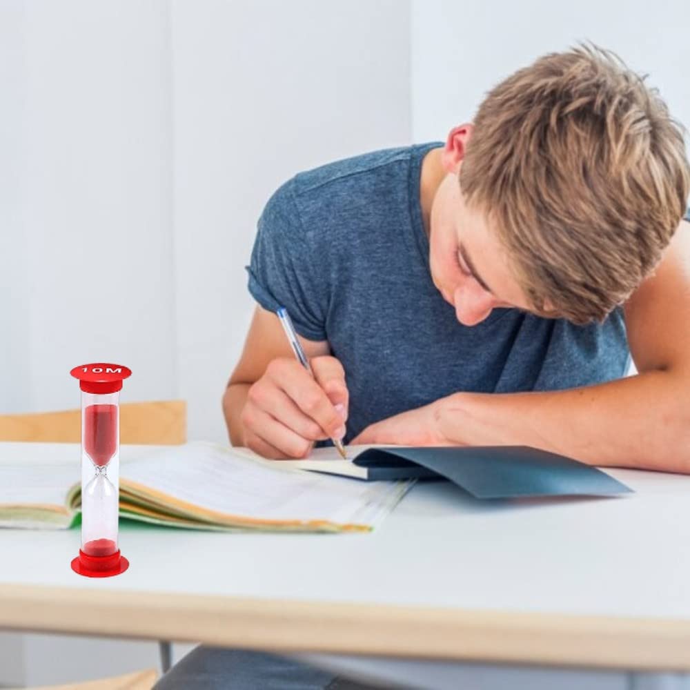 Colorful 6-Pack Sand Timer for Kids - Fun & Easy Visual Learning Tool - Perfect for Classroom, Games, and Time Management Activities