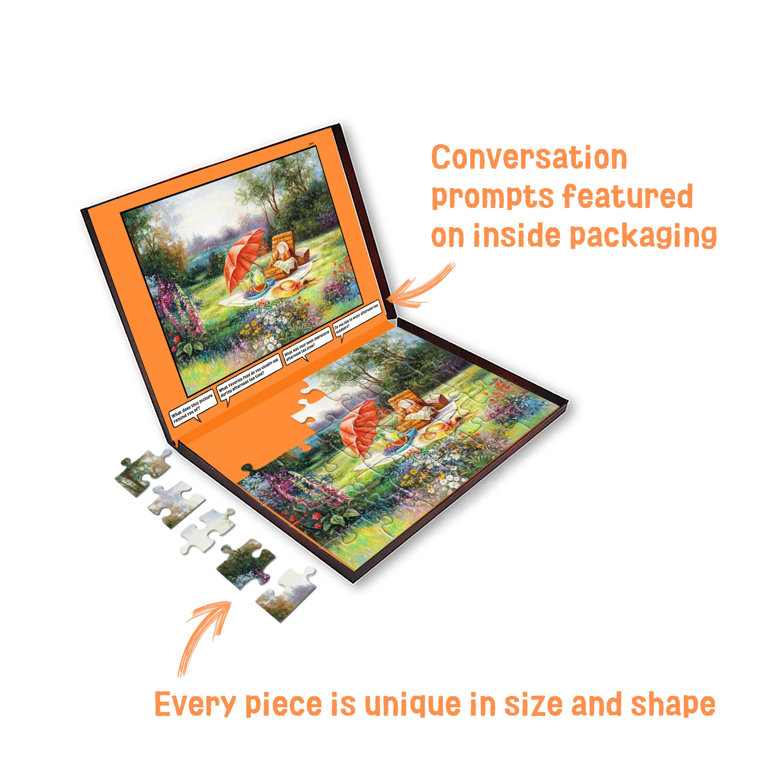 Dementia Puzzle for Alzheimer's Patients - 36 Large Piece Jigsaw Puzzle for Seniors with Memory Loss - Therapeutic Activity for Elderly Care & Afternoon Relaxation - Perfect for Nursing Homes, Adult Day Care & Home Use