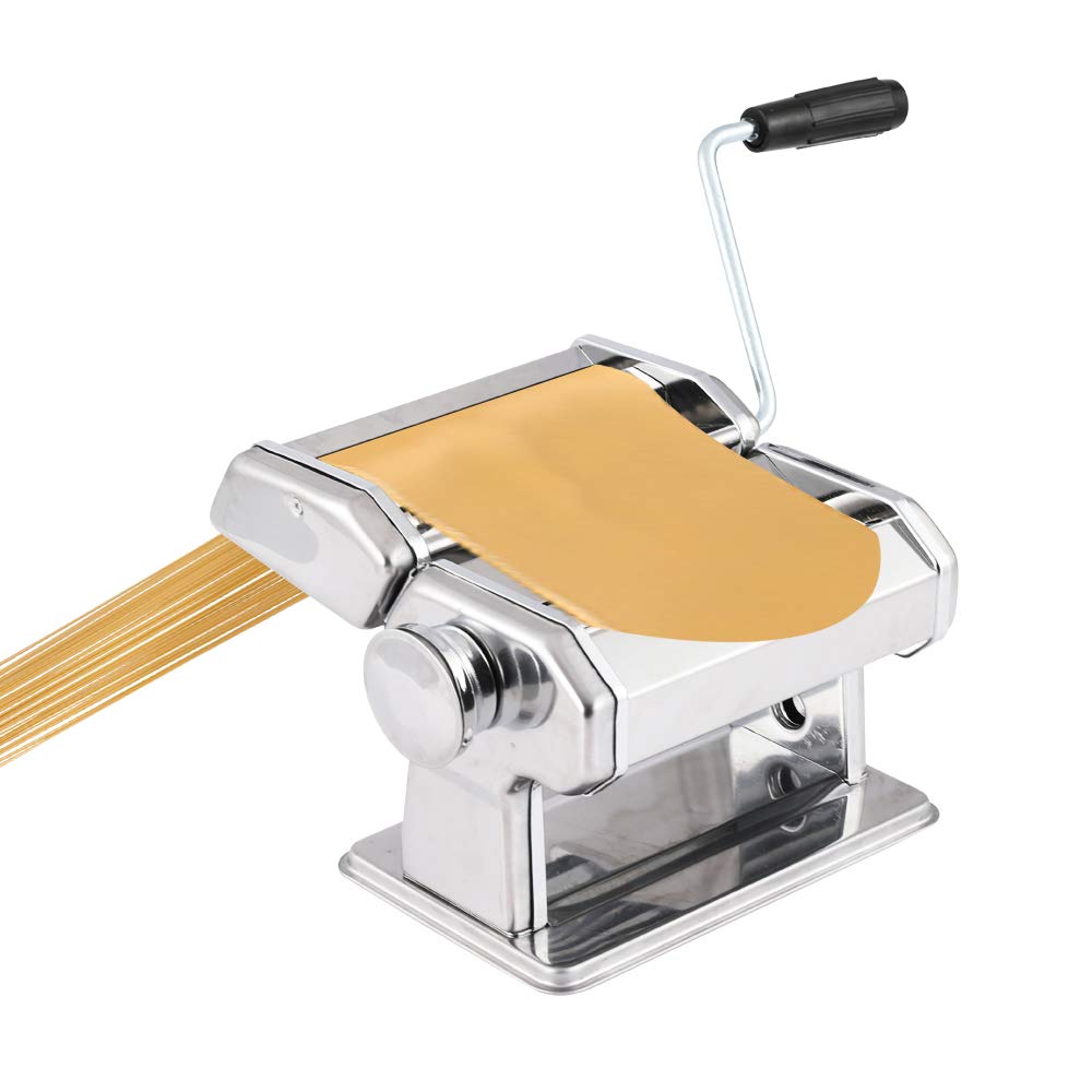 Stainless Steel Pasta Maker Machine - Split Type Noodle Press for Homemade Lasagna, Spaghetti & Dough Rolling | Perfect for Italian Cuisine, Restaurant & Home Kitchen Use
