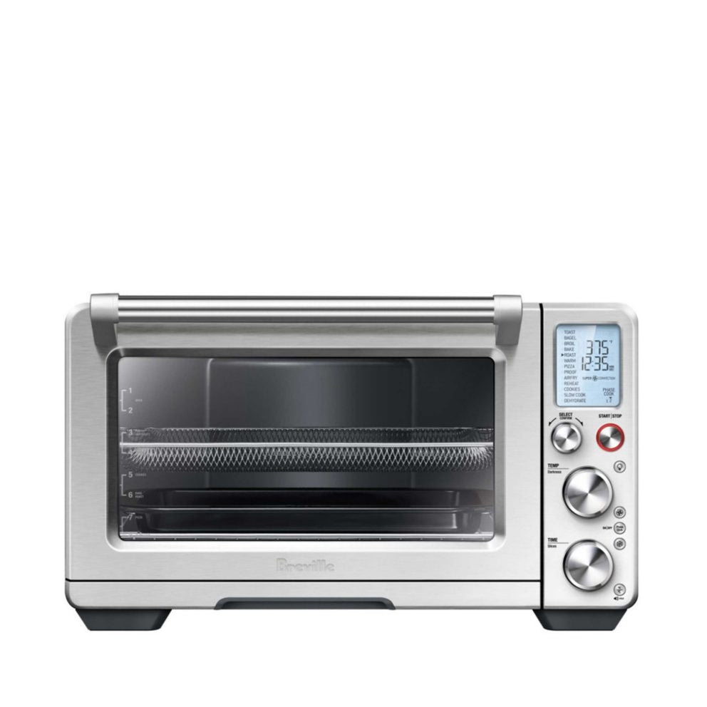 Breville the Smart Oven Air® BOV900 - 10-in-1 Convection Toaster Oven with Air Fryer, Slow Cook & Dehydrate Functions | Perfect for Baking, Roasting, Air Frying & Meal Prep in Small Kitchens