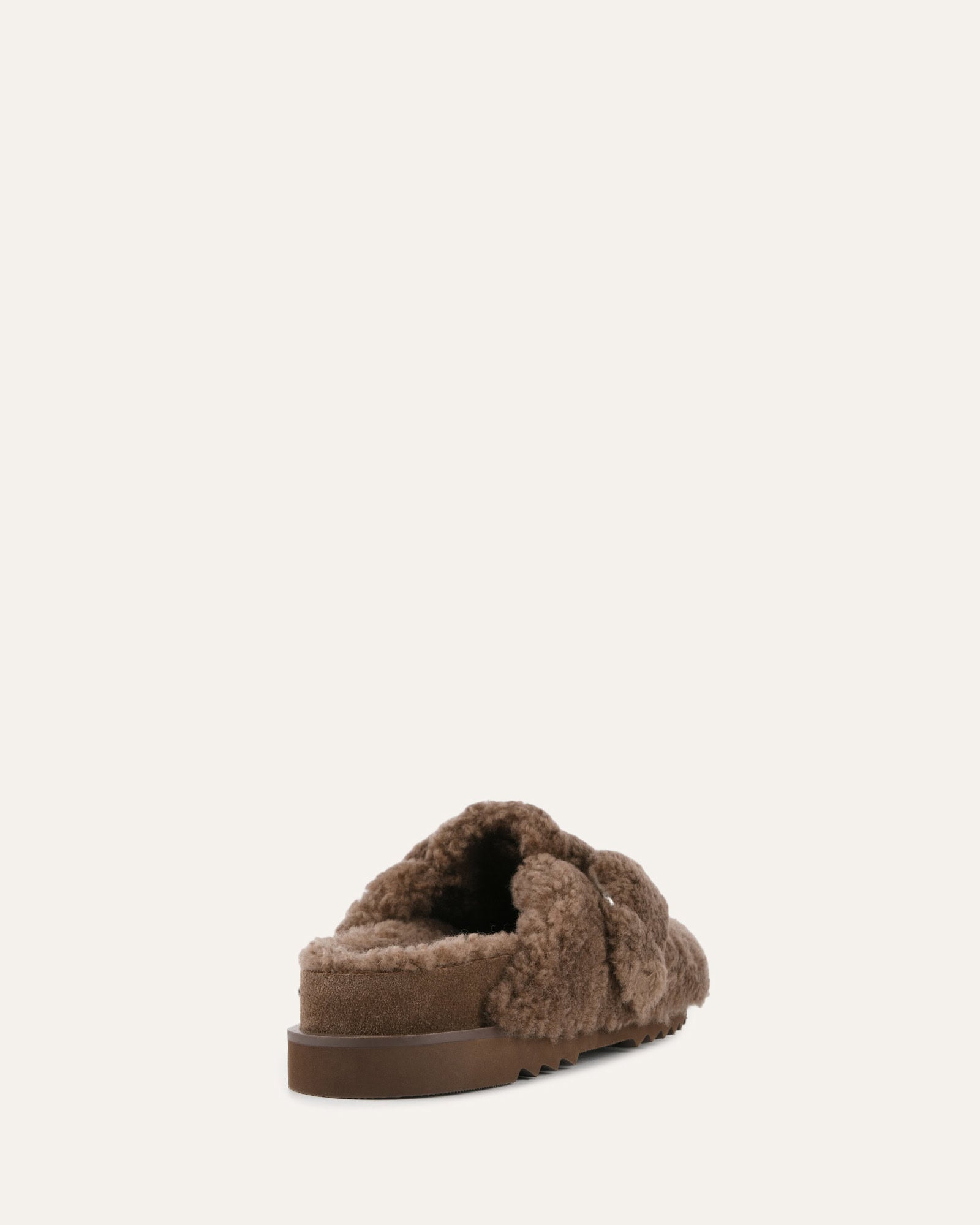 JUNIE Women's Casual Flats Shoes - Comfortable Taupe Shearling Lined Slip-On Loafers for Walking, Office & Travel