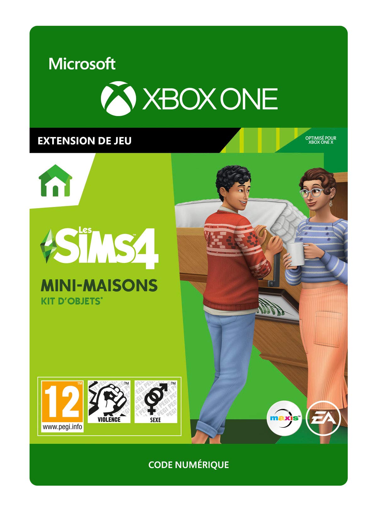 The Sims 4 Tiny Living Stuff Pack - Digital Download Code for Xbox One | Expand Your Sim's Lifestyle with Compact Home Decor & Space-Saving Furniture - Perfect for Small Apartments & Cozy Living Spaces