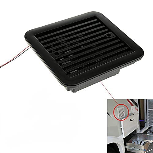 MACHSWON 12V RV Ventilation Fan - Durable Plastic RV Camping Cooling Fan for Motorhome, Trailer & Caravan - Black Side Air Vent & Exhaust Fan | Perfect for RV Travel, Road Trips & Outdoor Adventures