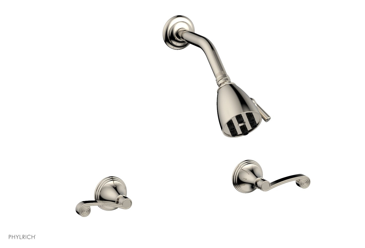 3RING Two Handle Shower Faucet Set D3206 - Brushed Nickel Bathroom Shower System for Modern Home Renovation | Perfect for Master Bath, Guest Bath & Spa-Like Shower Experience