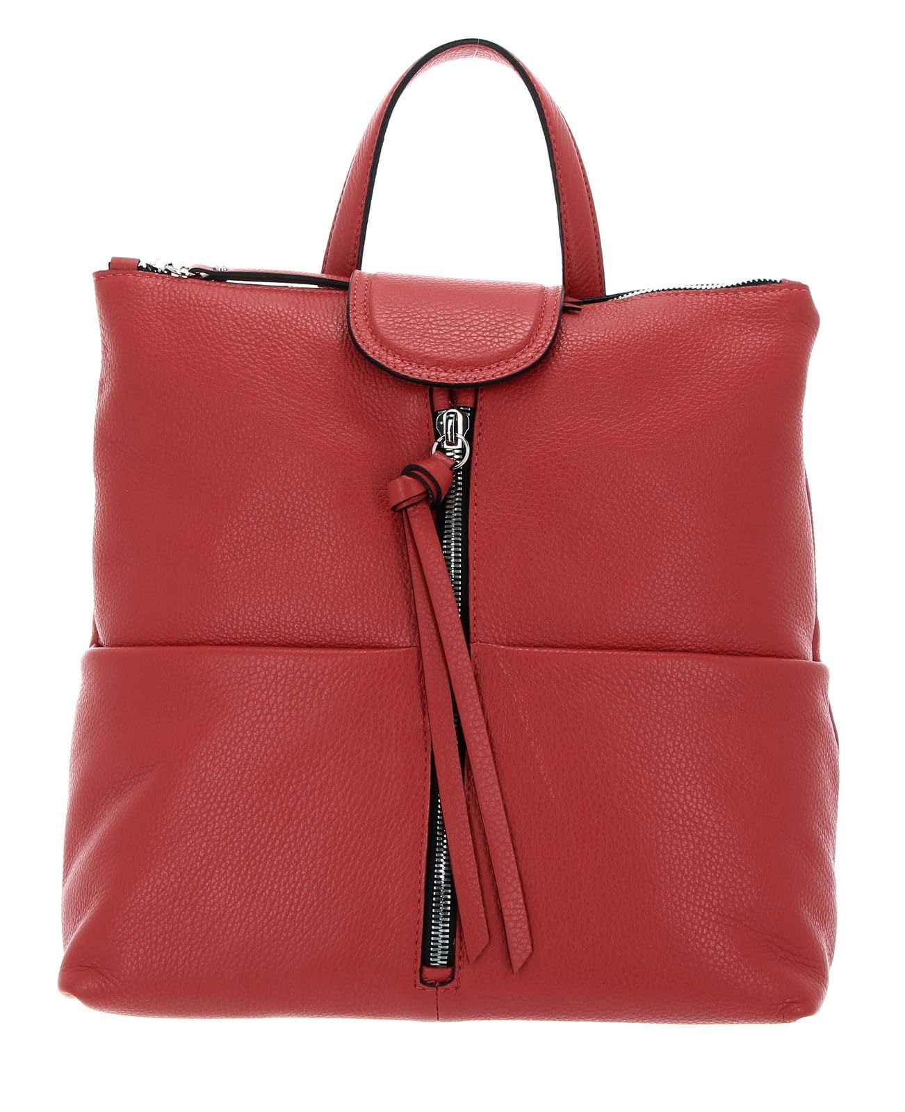 Gianni CHIARINI Giada Backpack for Women - Queen Red Leather Laptop Backpack - Perfect for Work, Travel & School