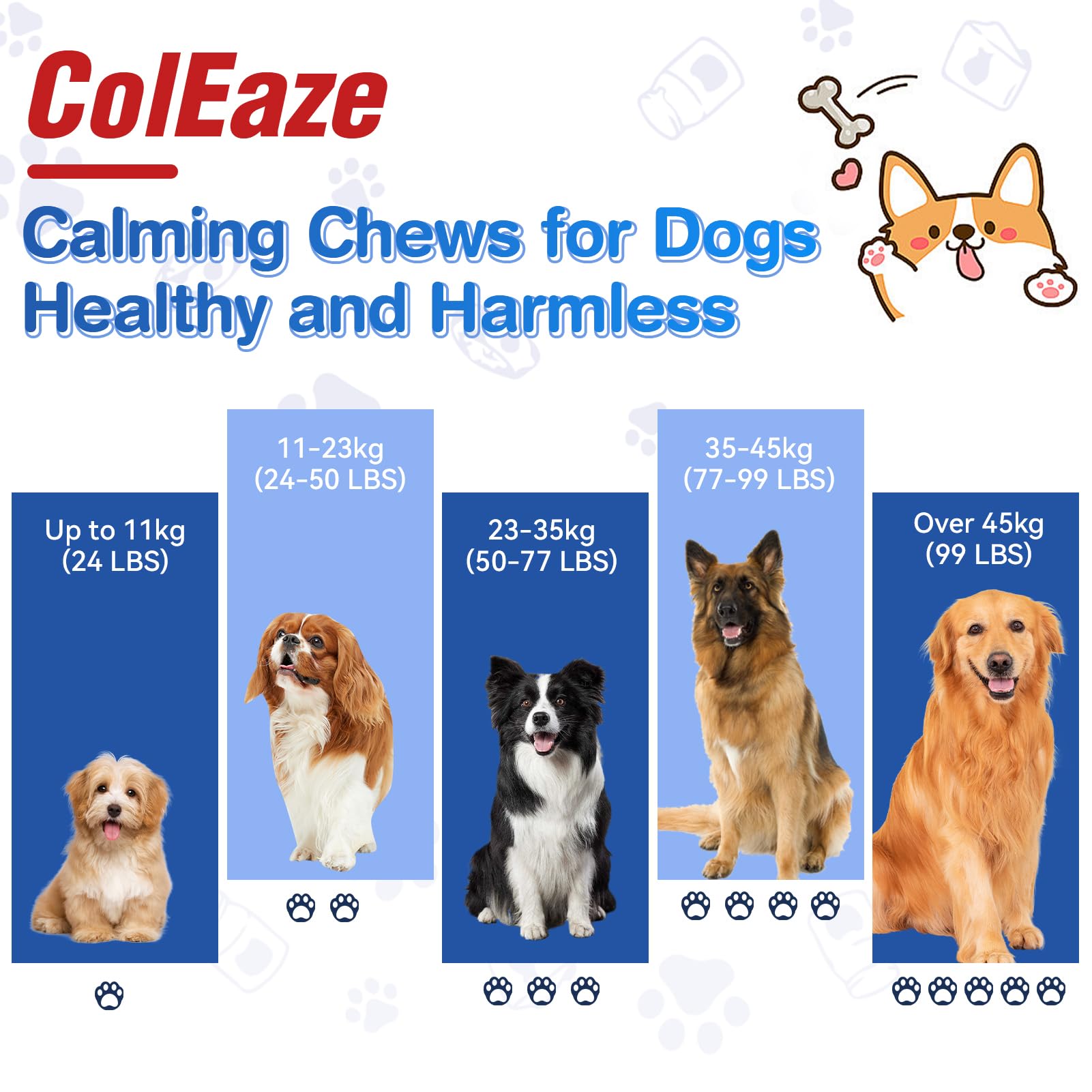 Natural Calming Chews for Dogs - Anxiety Relief Treats with Chicken Flavor (120 Count) - Perfect for Thunderstorms, Travel & Separation Anxiety