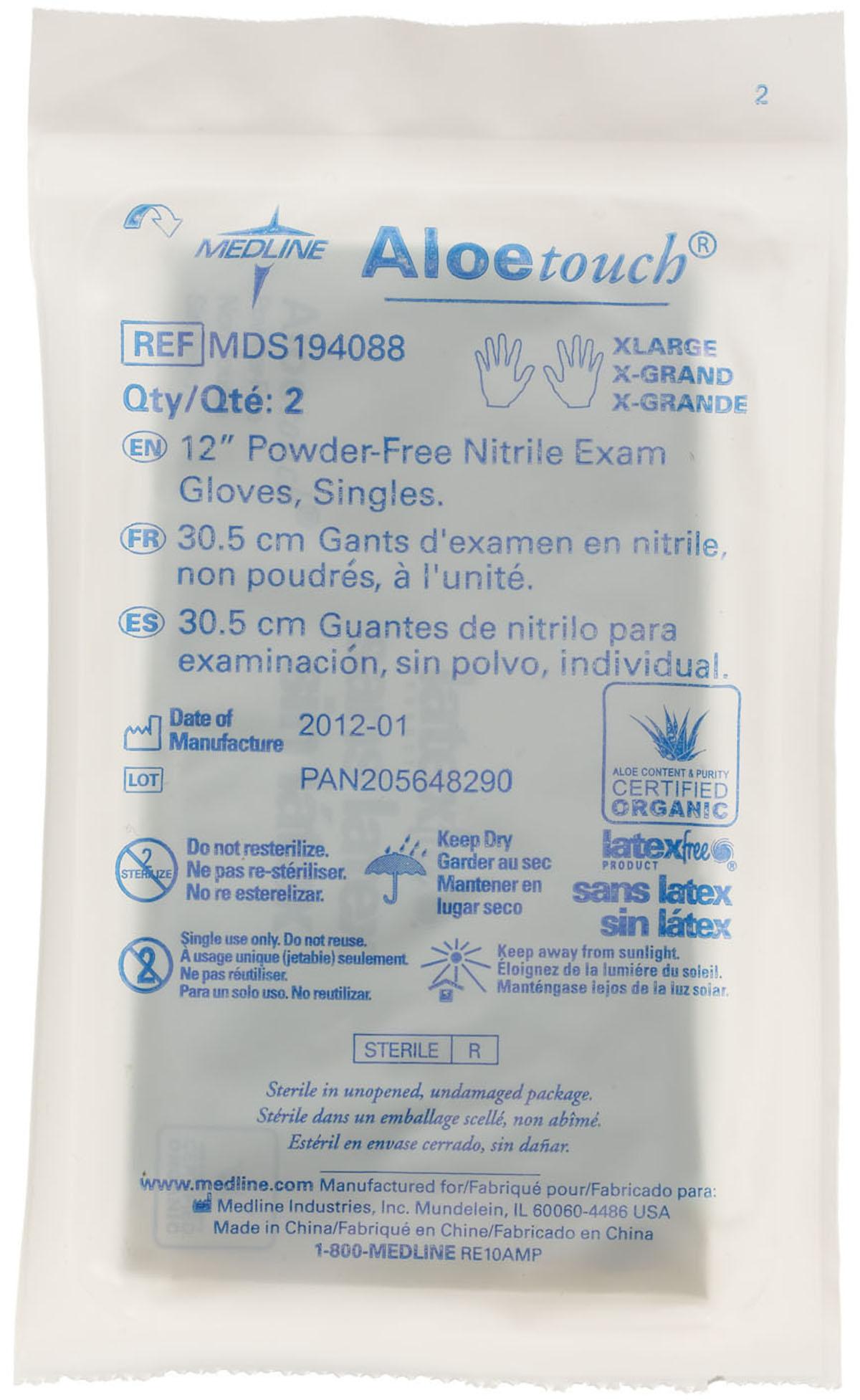 Aloetouch 12 Powder-Free Nitrile Exam Gloves - Latex-Free, Disposable Medical Gloves for Healthcare, Food Handling & Tattoo Artists (100 Count) - Ideal for Doctors, Nurses, Salon & Tattoo Professionals