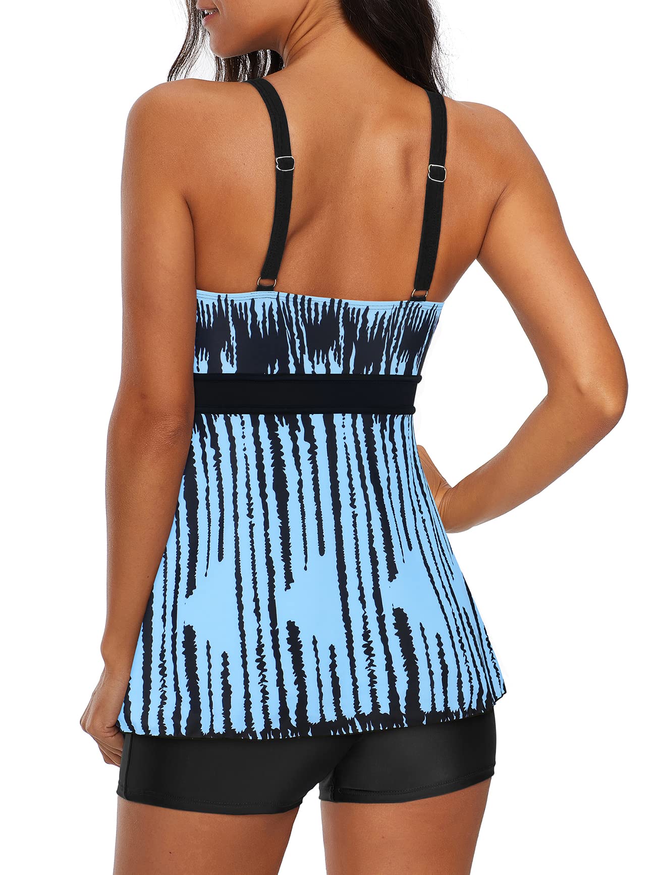 Plus Size Tankini Swimsuits for Women - Trendy American Style Two-Piece Bathing Suits - Perfect for Beach Vacations, Pool Parties & Summer Getaways