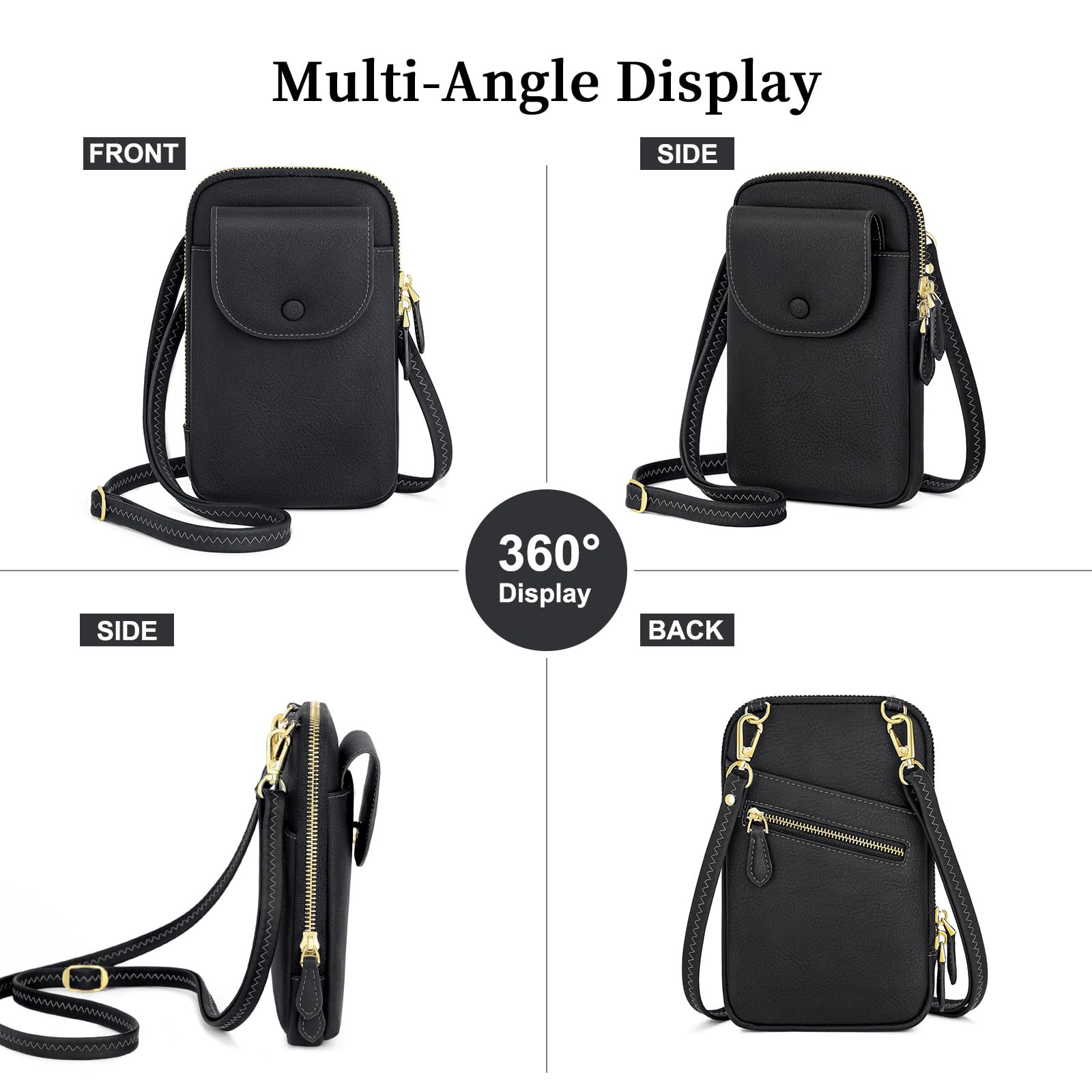 **Peacocktion Small Crossbody Bags for Women - Stylish Cell Phone Purse with Adjustable Strap - Perfect for Travel, Shopping & Everyday Use**