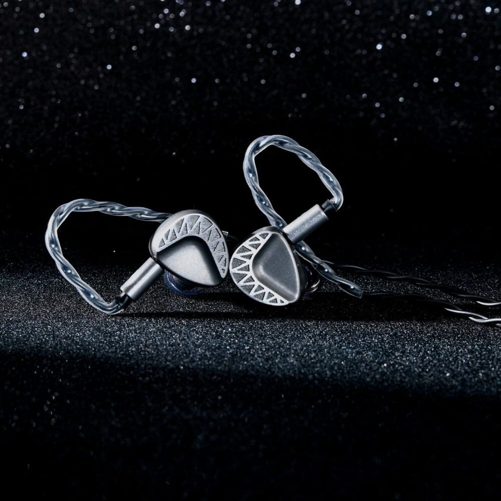 Unique Melody Maven II Crescent Tribrid IEMs - 2 Dynamic Drivers + 4 Balanced Armatures + 4 Electrostatic Drivers | Premium Audiophile Earphones for Music Lovers & Studio Professionals
