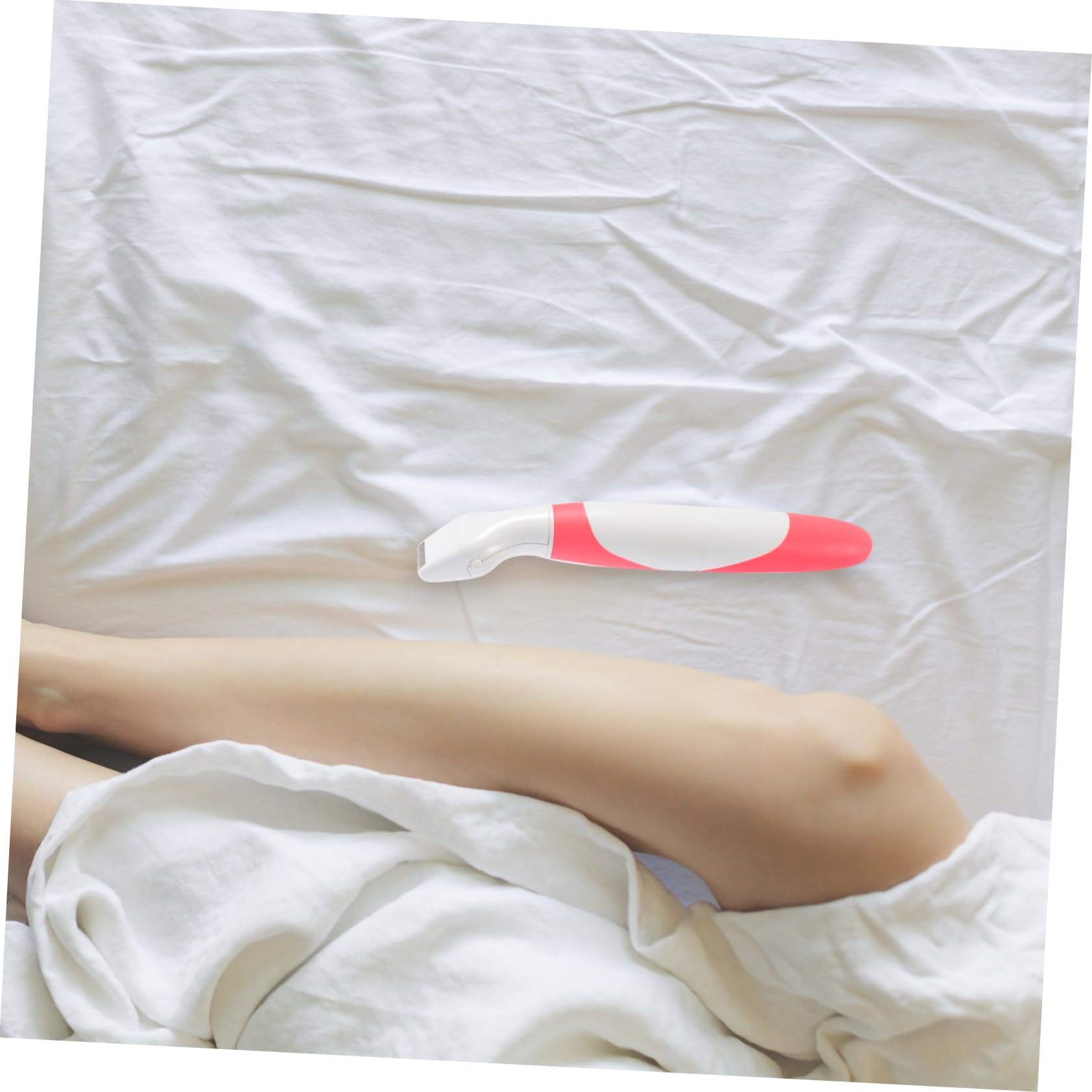 Rechargeable Electric Epilator for Women - Painless Hair Removal for Face, Legs & Body - Portable & Waterproof - Perfect for Travel, Gym & Home Use - ABS Red