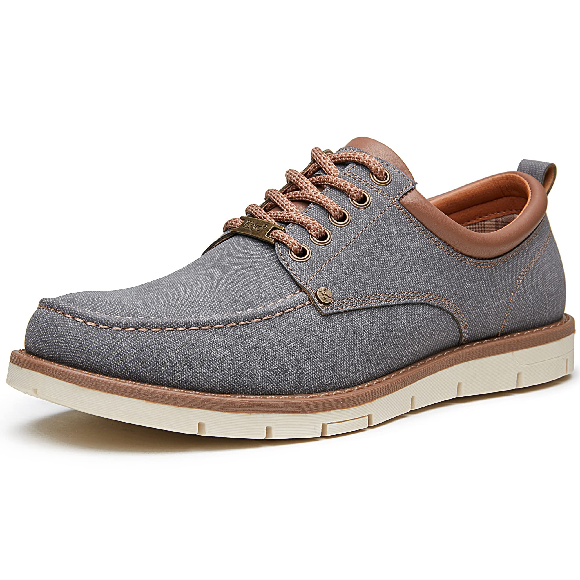 KKYC Men's Comfortable Casual Shoes - Slip On & Lace Up Sneakers for Walking, Work & Everyday Wear