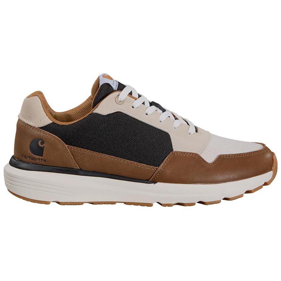 Greenfield ESD Soft Toe Work Sneakers - Brown/White Safety Shoes for Electronics Industry, Cleanroom & Anti-Static Work Environments